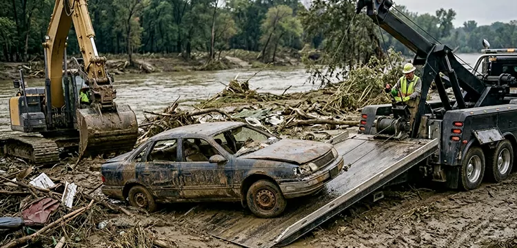 Same Day Flood Damaged Car Pick Up in Indianapolis