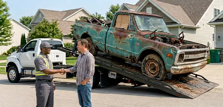 Non-Running Junk Truck Removal in Indianapolis