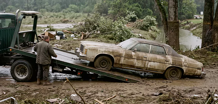 Flood-Damaged Junk Car Disposal in Indianapolis